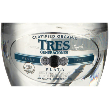 Tres Generaciones Tequila Plata 80 - 750ML - Front Label