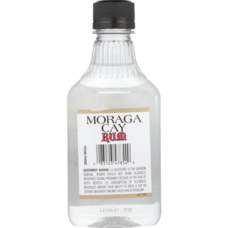 Moraga Cay Light White Rum 80 - 200ML - Back