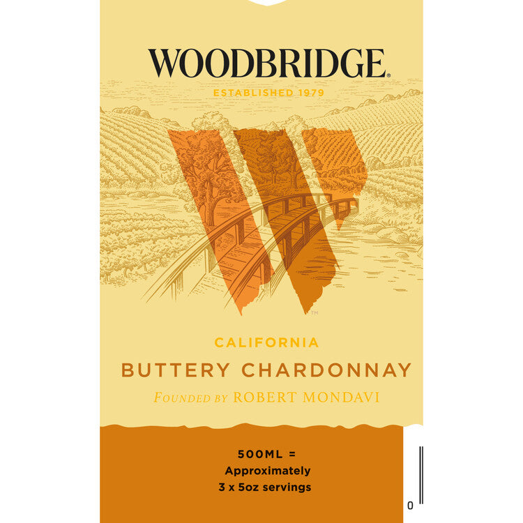 Woodbridge Buttery Chardonnay California - 500ML - Front Label