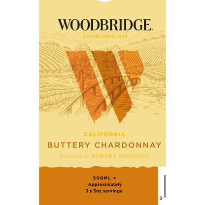 Woodbridge Buttery Chardonnay California - 500ML - Front Label