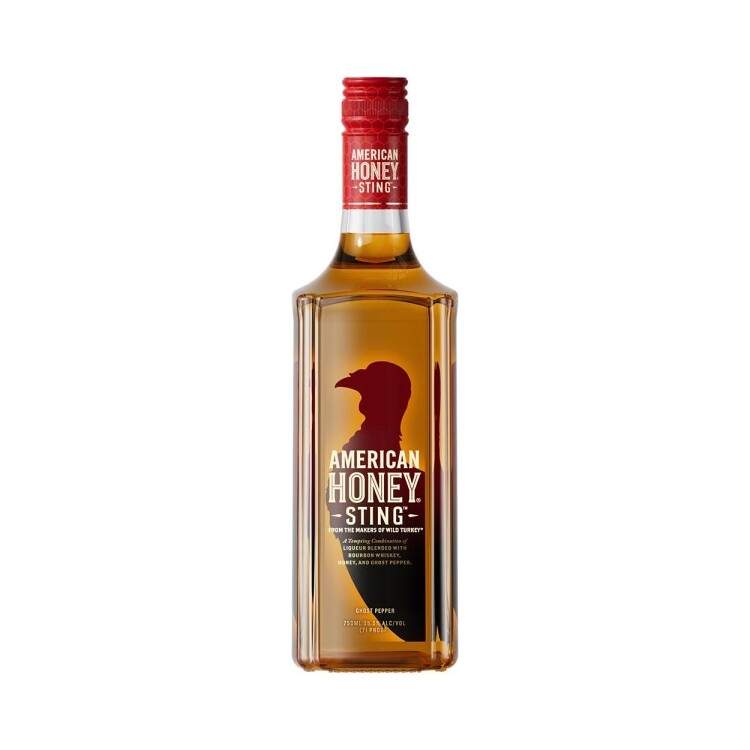 Wild Turkey Honey Whiskey Liqueur With Ghost Peppers American Honey St - 750ML - Front