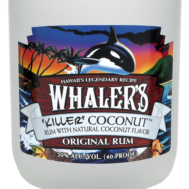 Whalers (Hh) Coconut Flavored Rum Killer Coconut 40 - 750ML - Front Label