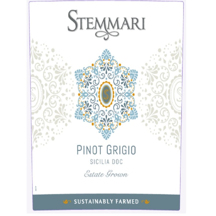 Stemmari Pinot Grigio Terre Siciliane - 750ML - Front Label
