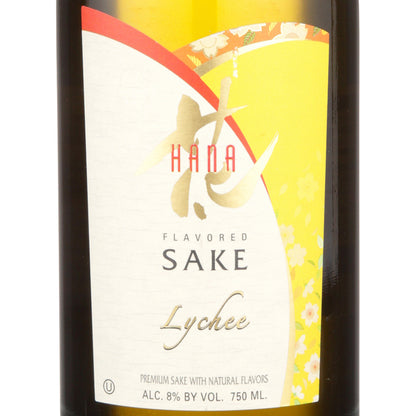 Hana Lychee Flavored Sake - 750ML - Front Label