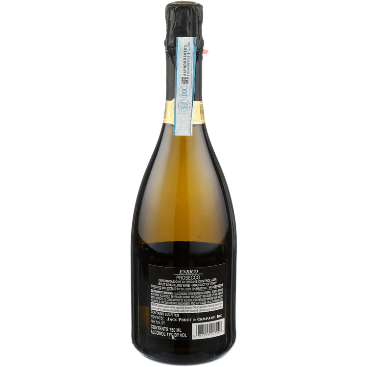 Enrico Prosecco Brut - 750ML - Back