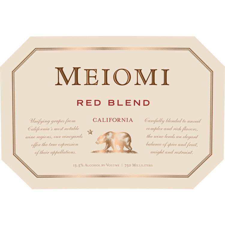 Meiomi Red Blend California - 750ML - Front Label