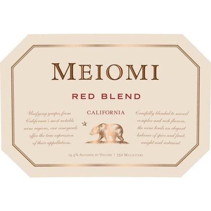 Meiomi Red Blend California - 750ML - Front Label