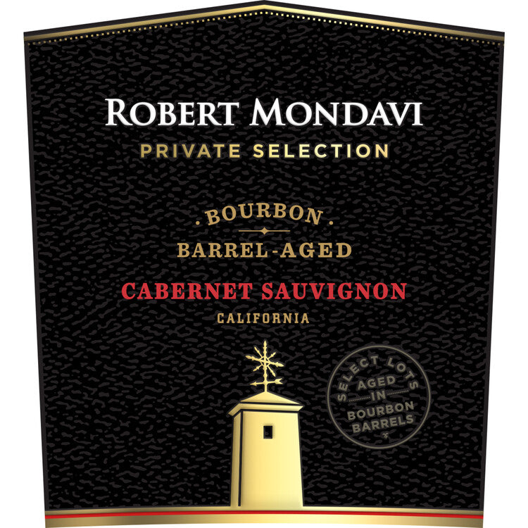 Robert Mondavi Private Selection Cabernet Sauvignon Aged In Bourbon Ba - 750ML - Front Label