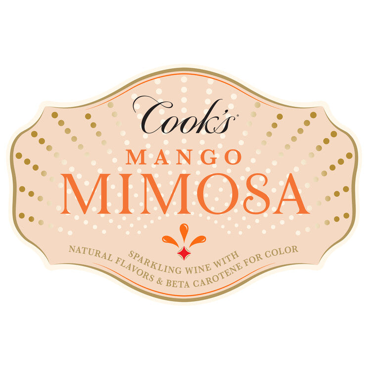 Cook's Sparkling Mango Mimosa Flavored Wine - 750ML - Front Label