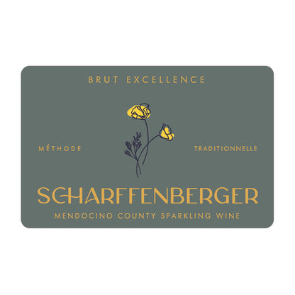 Scharffenberger Brut Excellence Mendocino County - 750ML - Front Label