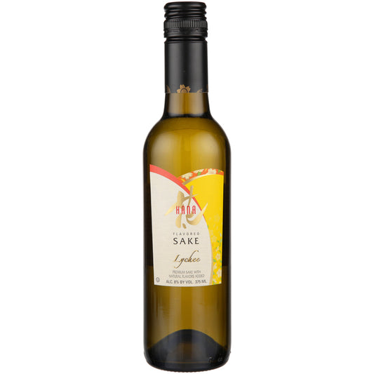 Hana Lychee Flavored Sake - 375ML - Front