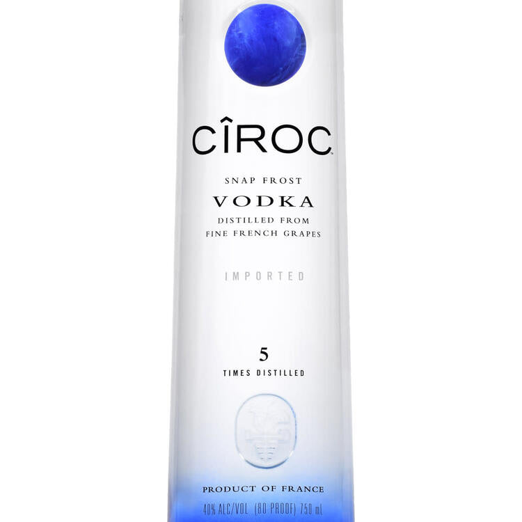 Ciroc Vodka Snap Frost 80 - 750ML - Front Label