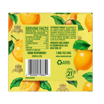 Crown Royal Whisky Lemonade Cocktail 14 - 355ML