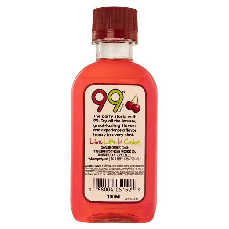 99 Brand Sour Cherry Liqueur 99 - 100ML - Back