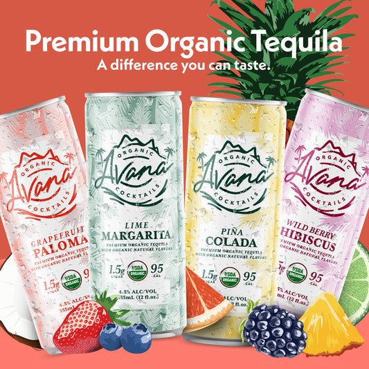 Avana Cocktail Combo 2 Each Lime Margarita 9 , Pina Colada 9, Wildberr - 12 Z