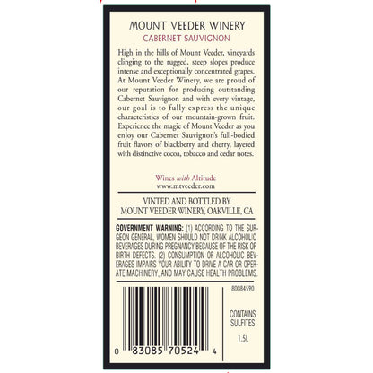Mount Veeder Winery Cabernet Sauvignon Napa Valley 2021 - 1.5L