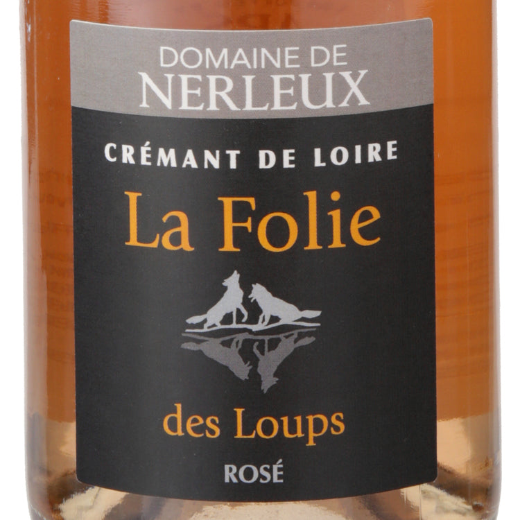 Domaine De Nerleux Cremant De Loire Rose La Folie De Loups - 750ML - Front Label