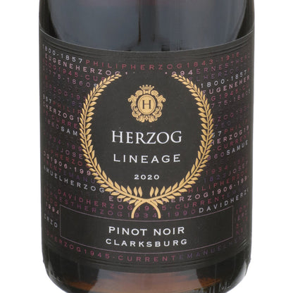 Herzog Pinot Noir Lineage Clarksburg - 750ML - Front Label