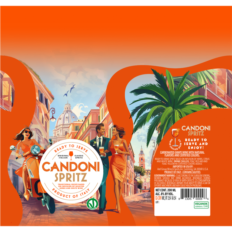 Candoni Spritz - 200ML - Back Label
