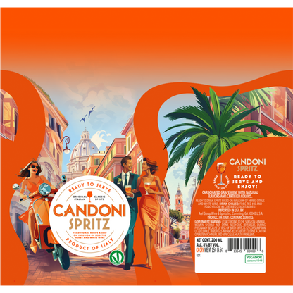 Candoni Spritz - 200ML - Back Label