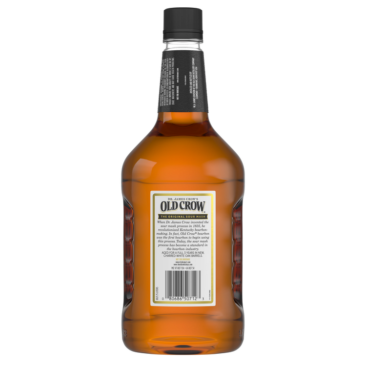 Old Crow Straight Bourbon 3 Yr 80 - 1.75L - Back