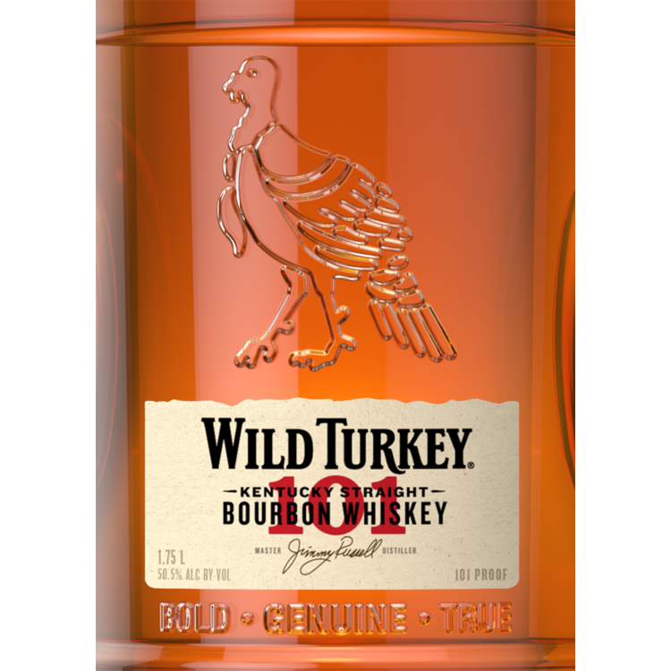 Wild Turkey Straight Bourbon 101 - 1.75L - Front Label