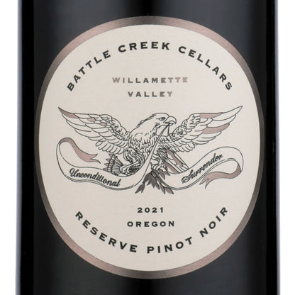 Battle Creek Cellars Pinot Noir Reserve Willamette Valley 2021 - 750ML