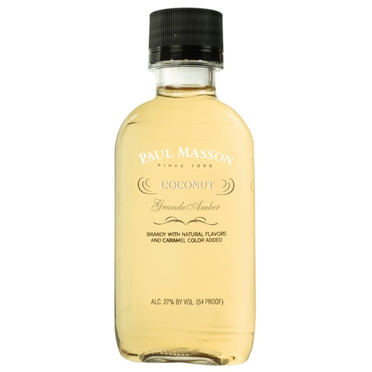 Paul Masson Coconut Flavored Brandy Grande Amber 54 - 100ML - Front
