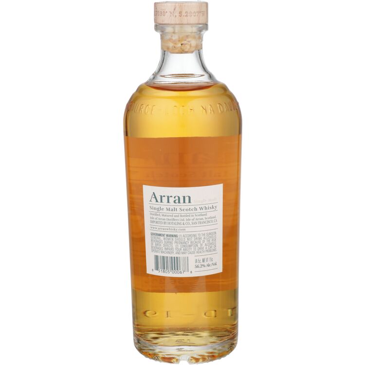 The Arran Malt Single Malt Scotch Quarter Cask 112.4 - 700ML - Back