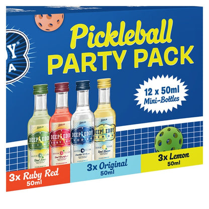 Deep Eddy Vodka Pickleball Mixed Pack 3 Each Vodka 80, Ruby Red Grapef - 50ML