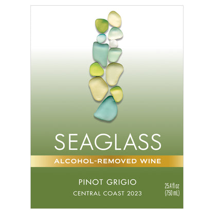 Seaglass Pinot Grigio Alcohol Removed Monterey County - 750ML - Front Label