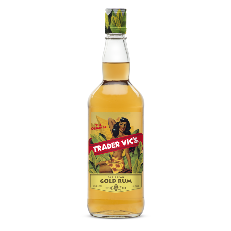 Trader Vic's Gold Rum 80 - 750ML - Front