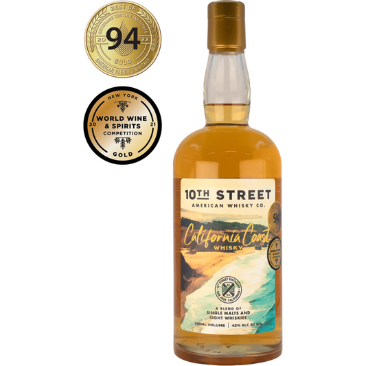 10th Street Blended American Whiskey California Coast Premium 84 - 750ML - Front