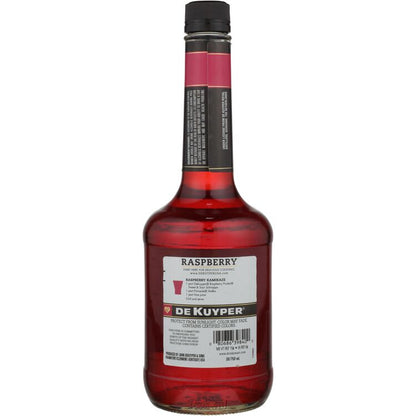 Dekuyper Sour Raspberry Schnapps Pucker 30 - 750ML - Back
