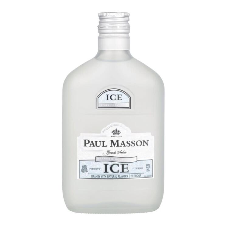 Paul Masson Citrus Flavored Brandy Grande Amber Ice 59 - 375ML - Front