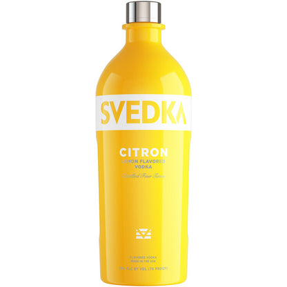 Svedka Lemon Flavored Vodka Citron 70 - 1.75L - Front Label