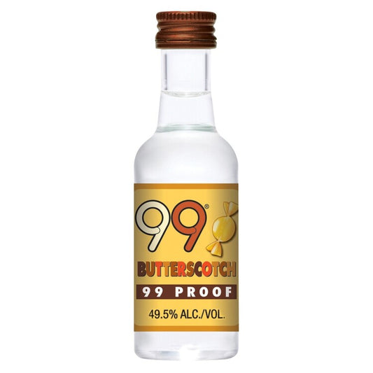 99 Brand Butterscotch Schnapps 99 - 50ML - Front