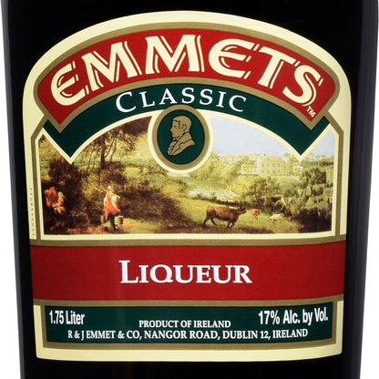 Emmets Irish Cream Liqueur 34 - 1.75L - Front Label
