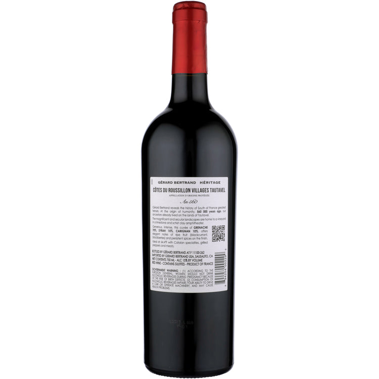 Gerard Bertrand Cotes Du Roussillon Villages Tautavel Syrah/Grenache/C - 750ML - Back