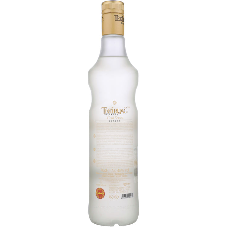 Tekirdag Raki Rakisi Gold Series 90 - 700ML - Back