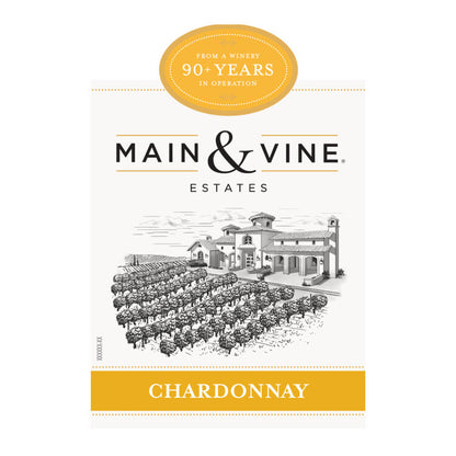 Beringer Main & Vine Chardonnay California - 1.5L - Front Label