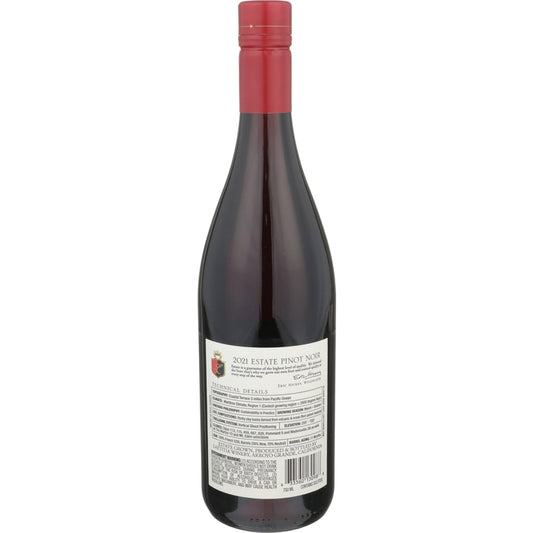 Laetitia Pinot Noir Estate San Luis Obispo Coast 2022 - 750ML - Back