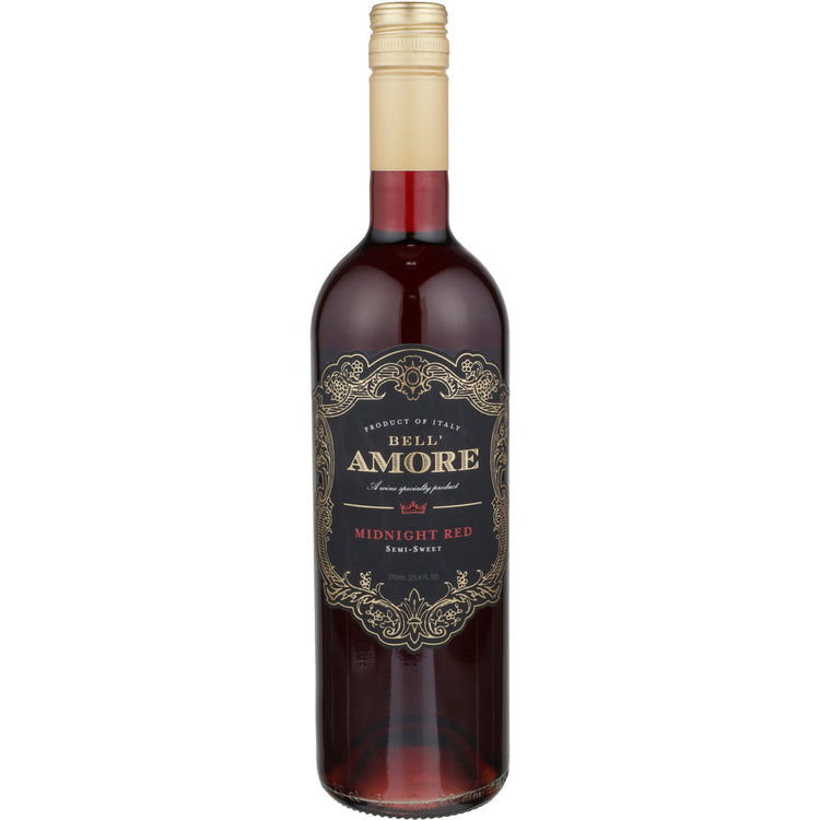 Bell'Amore Midnight Red Semi-Sweet Italy - 750ML - Front
