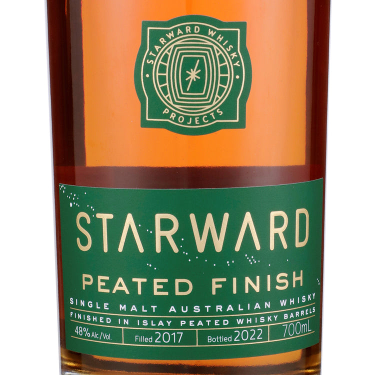 Starward Single Malt Whisky Peated Finish 4 Yr 96 - 700ML - Front Label