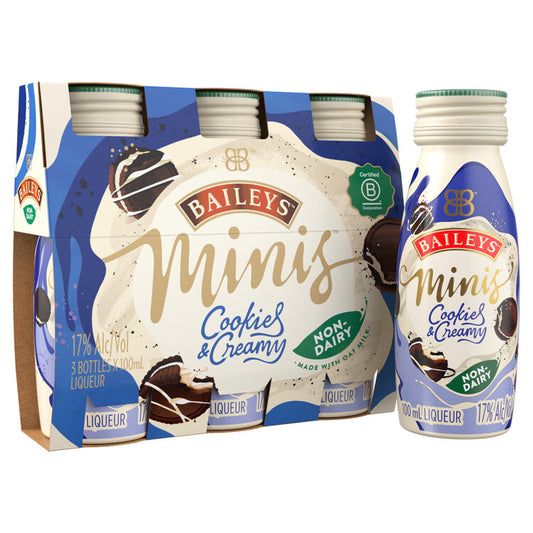 Baileys Cream Liqueur Cookie & Cream Non-Dairy Made With Oat Milk 34 - 100ML - Front