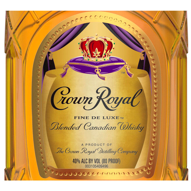 Crown Royal Canadian Whisky Fine Deluxe 80 - 200ML - Front Label