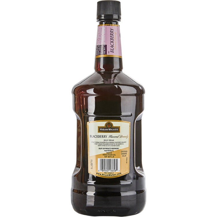 Hiram Walker Blackberry Flavored Brandy 70 - 1.75L - Back
