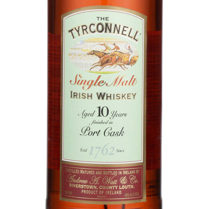 The Tyrconnell Single Malt Irish Whiskey Port Cask Finish 10 Yr 92 - 750ML - Front Label