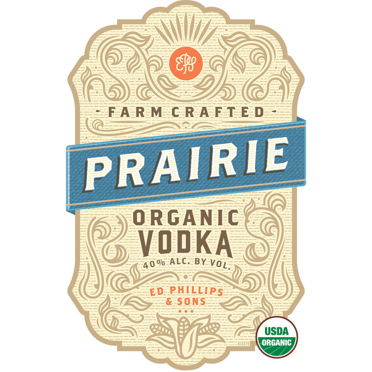 Prairie Vodka 80 - 750ML - Front Label