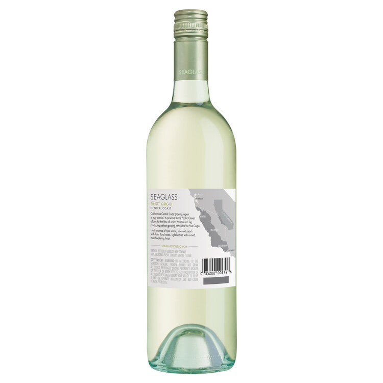 Seaglass Pinot Grigio Santa Barbara County - 750ML - Back